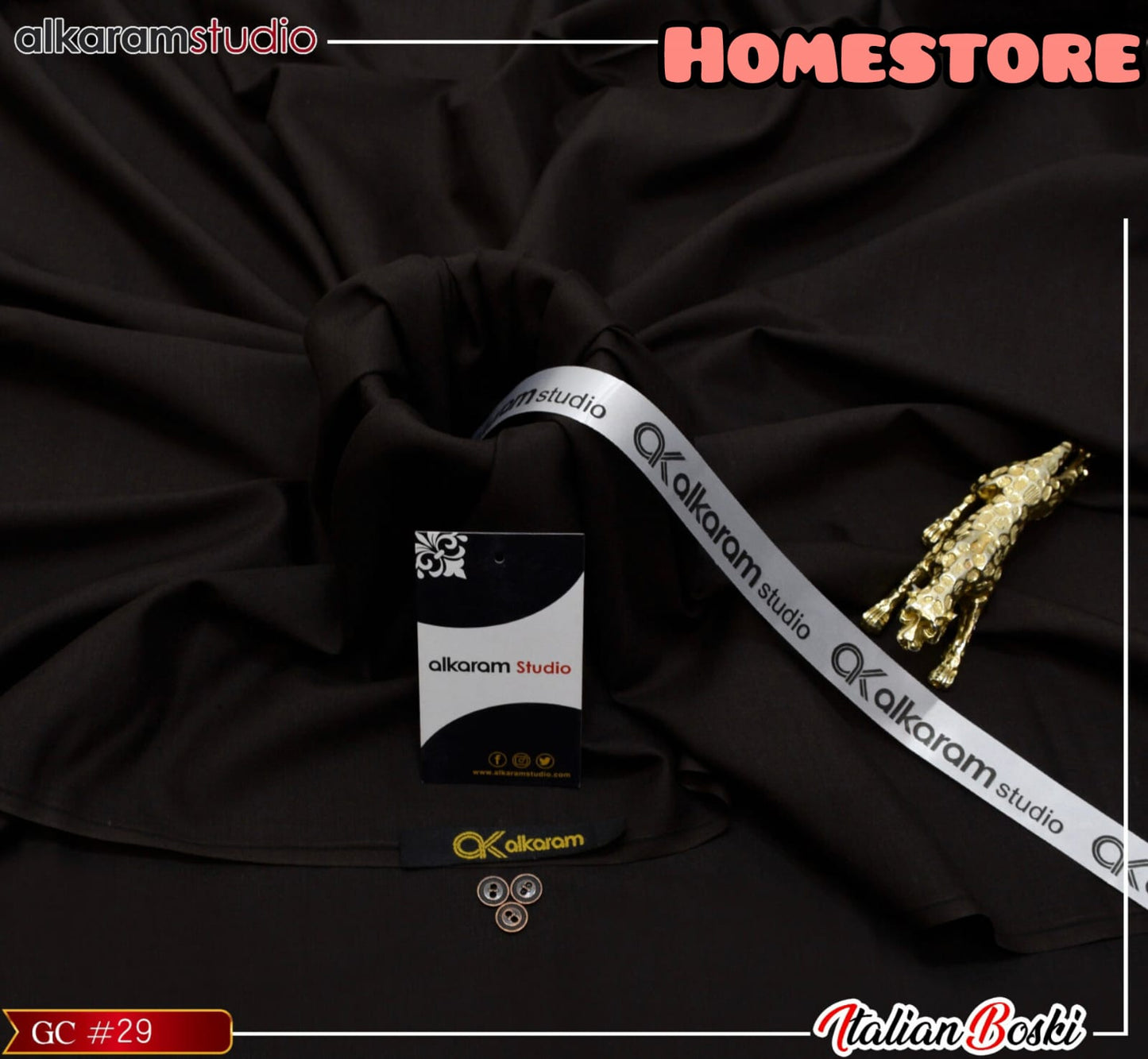 Italian Boski Unstitched Fabric