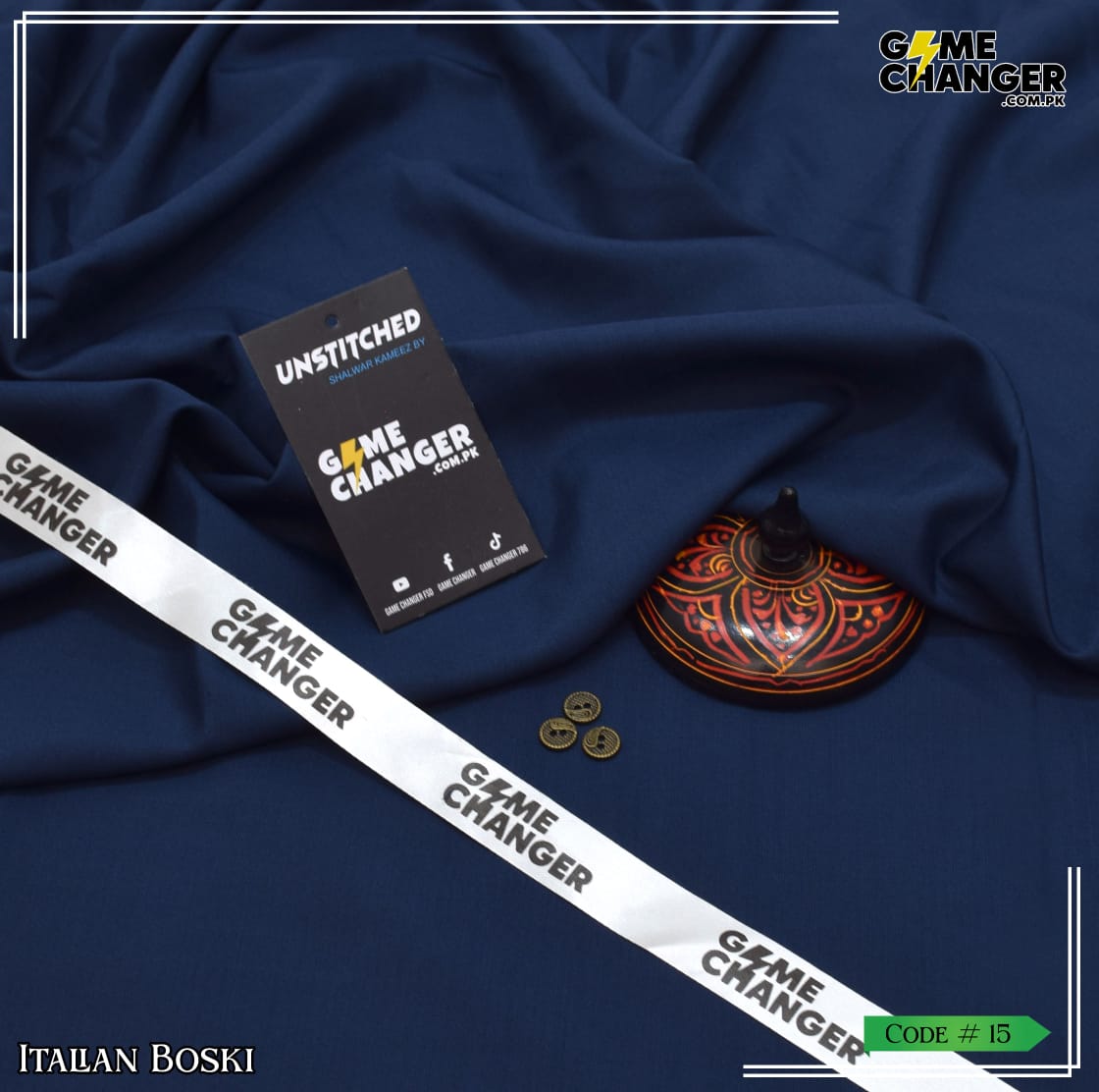 Italian Boski Men's Unstitched Fabric
